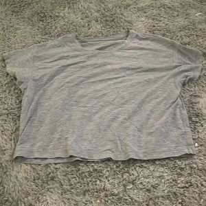 Grey lululemon cropped top